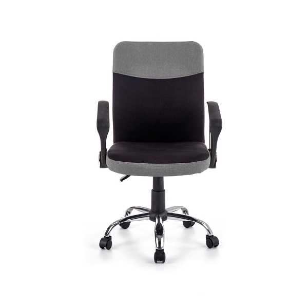 Fotel TOPIC pracowniczy czarno - popielaty - Halmar