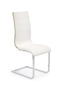 Krzesło K104 biały/sonoma ekoskóra - Halmar