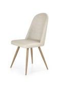 Krzesło K214 ciemny kremowy / dąb miodowy - Halmar