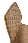 Krzesło K265 czarny / brązowy / dąb miodowy - Halmar