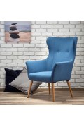 Fotel COTTO wypoczynkowy niebieski - Halmar