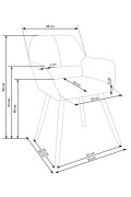 Krzesło K283 popiel - Halmar