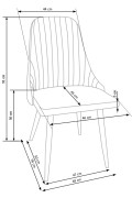 Krzesło K285 beżowy - Halmar
