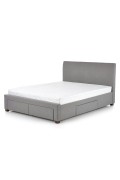 Łóżko MODENA 140 cm tapicerowane z szufladami popiel - Halmar