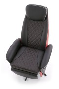 Fotel CAMARO wypoczynkowy czarny / czerwony - Halmar