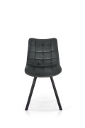 Krzesło K332 nogi - czarne, siedzisko - ciemny popiel - Halmar