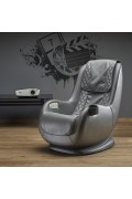 Fotel DOPIO wypoczynkowy z funkcją masażu popielaty - Halmar