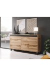 Komoda NORD DAB WOTAN/ANTRACYT - Halmar