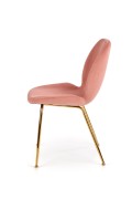 Krzesło K381 różowy / złoty - Halmar