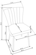 Krzesło K380 popielaty - Halmar