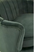 Fotel AMORINITO XL wypoczynkowy ciemny zielony / złoty - Halmar