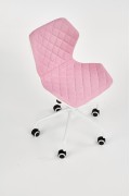 Fotel MATRIX 3 młodzieżowy jasny różowy / biały - Halmar