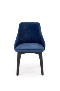 Krzesło TOLEDO 3 czarny / tap. velvet pikowany Karo 4 - MONOLITH 77 - Halmar