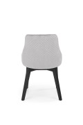 Krzesło TOLEDO 3 czarny / tap. velvet pikowany Karo 4 - MONOLITH 85 - Halmar
