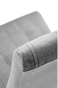 Krzesło DIEGO 2 czarny / tap. velvet pikowany Pasy - MONOLITH 85 - Halmar