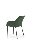 Krzesło K305 czarny / ciemny zielony - Halmar