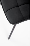 Krzesło K332 nogi - czarne, siedzisko - czarny - Halmar