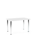 Stół MODEX 120 kolor blat - biały, nogi - chrom - Halmar