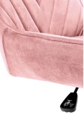 Fotel RICO młodzieżowy różowy velvet - Halmar