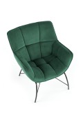 Fotel BELTON wypoczynkowy ciemny zielony - Halmar