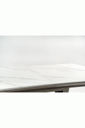 Stół BLANCO rozkładany blat - biały marmur / biały, noga - biały - Halmar