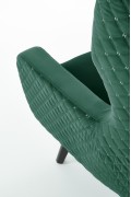 Fotel MARVEL wypoczynkowy ciemny zielony / czarny - Halmar