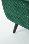 Fotel MARVEL wypoczynkowy ciemny zielony / czarny - Halmar