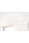 Stół GINO rozkładany blat - biały, nogi - biały - Halmar