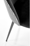 Krzesło K478 czarny - biały - Halmar