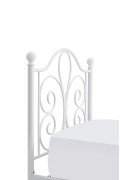 Łóżko PANAMA 90 cm metalowe biały - Halmar