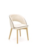 Krzesło MARINO dąb miodowy / tap. MONOLITH 04 - Halmar