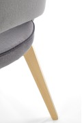 Krzesło MARINO dąb miodowy / tap. MONOLITH 85 - Halmar