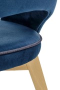 Krzesło MARINO dąb miodowy / tap. MONOLITH 77 - Halmar