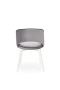 Krzesło MARINO biały / tap. MONOLITH 85 - Halmar