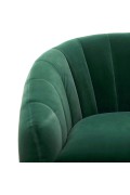 Fotel BRITNEY wypoczynkowy ciemny zielony/ czarny / złoty - Halmar