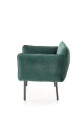 Fotel BRASIL wypoczynkowy ciemny zielony/ czarny - Halmar