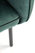 Fotel BRASIL wypoczynkowy ciemny zielony/ czarny - Halmar
