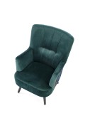 Fotel PAGONI wypoczynkowy c. zielony / czarny - Halmar
