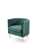 Fotel CLUBBY 2 wypoczynkowy ciemny zielony / naturalny - Halmar