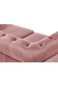 Fotel ERIKSEN XL wypoczynkowy różowy / czarny - Halmar