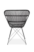 Krzesło K335 rattan czarny - Halmar