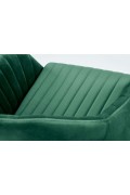Fotel FRESCO młodzieżowy ciemny zielony velvet - Halmar