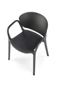 Krzesło K491 plastik czarny - Halmar