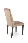 Krzesło DIEGO 2 czarny / tap. velvet pikowany Pasy - MONOLITH 09 - Halmar