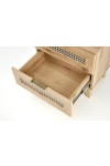Szafka BORNEO SN-1 nocna dąb artisan/czarny - Halmar