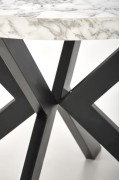 Stół PERONI rozkładany biały marmur - czarny - Halmar
