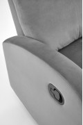 Fotel WONDER rozkładany z funkcją kołyski, popielaty - Halmar