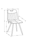 Krzesło K521 popielaty - Halmar