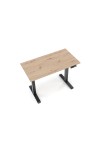Biurko B53 z funkcją regulacji wysokości, dąb artisan / czarny - Halmar