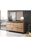 Komoda NORD DAB WOTAN/ANTRACYT - Halmar